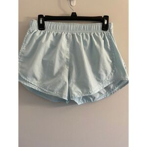 Nike Womens Dri-FIT Tempo Running Shorts Light Blue Size Medium Mesh Trim 831558